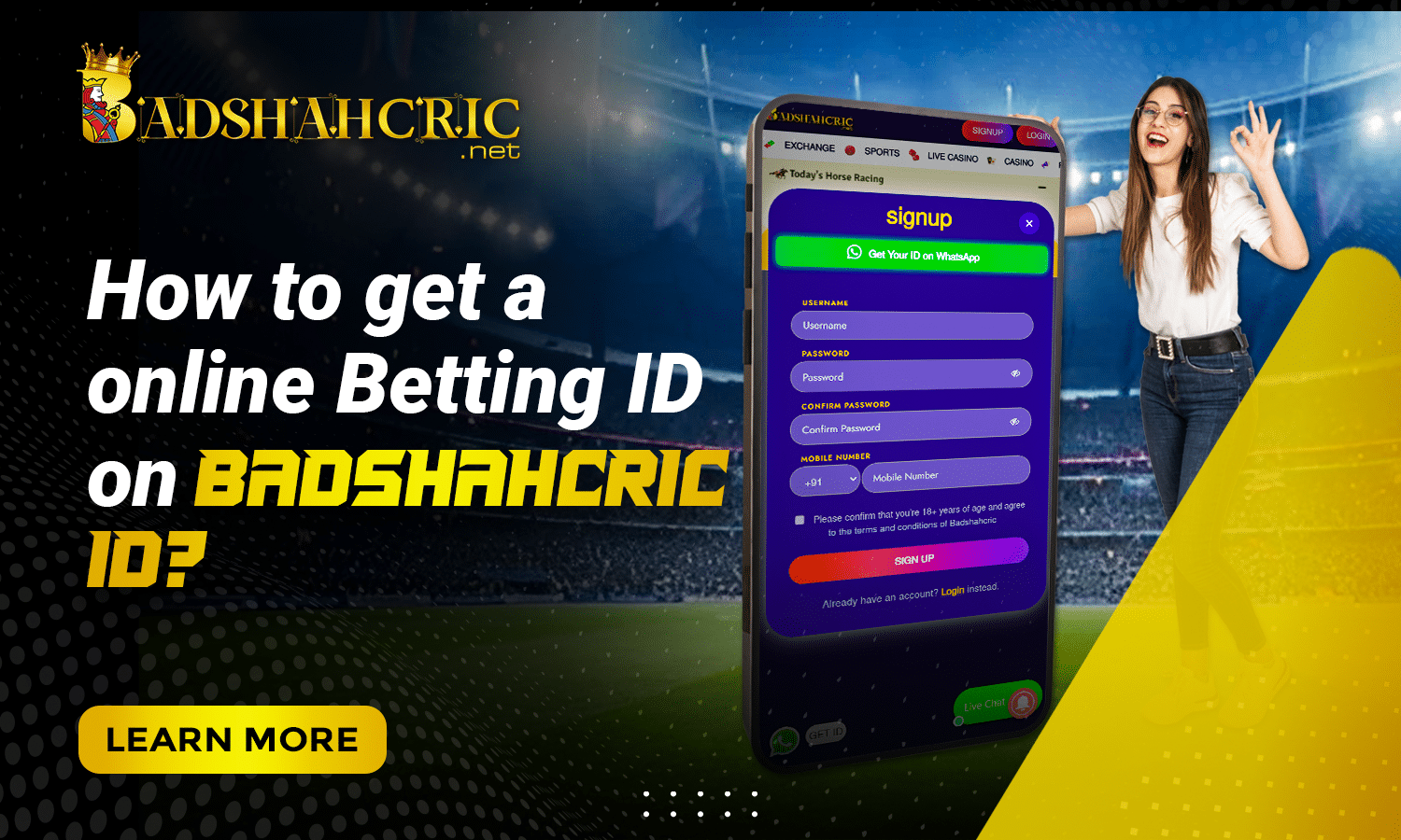 You are currently viewing How to get an online Betting ID on Badshahcric ID?